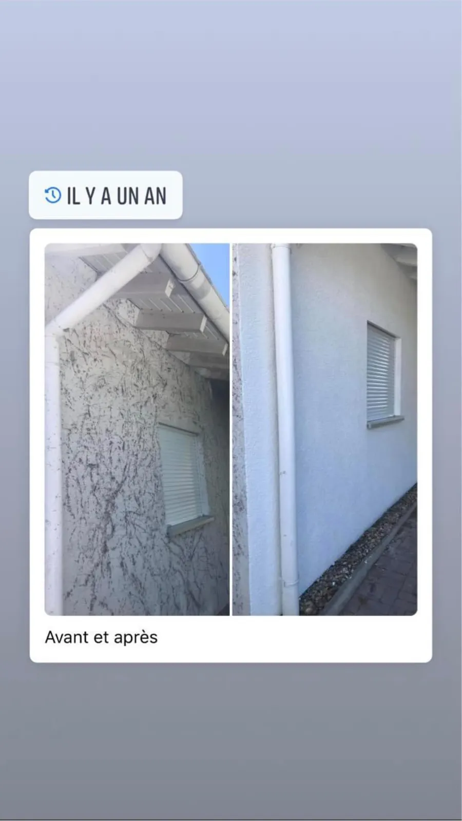 Fassade reinigen – Vorher